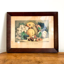 Load image into Gallery viewer, Currier &amp; Ives Fruits of the Season Primitive Print

