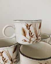 Load image into Gallery viewer, Vintage Stoneware Winter Wheat Mugs - Set of 4
