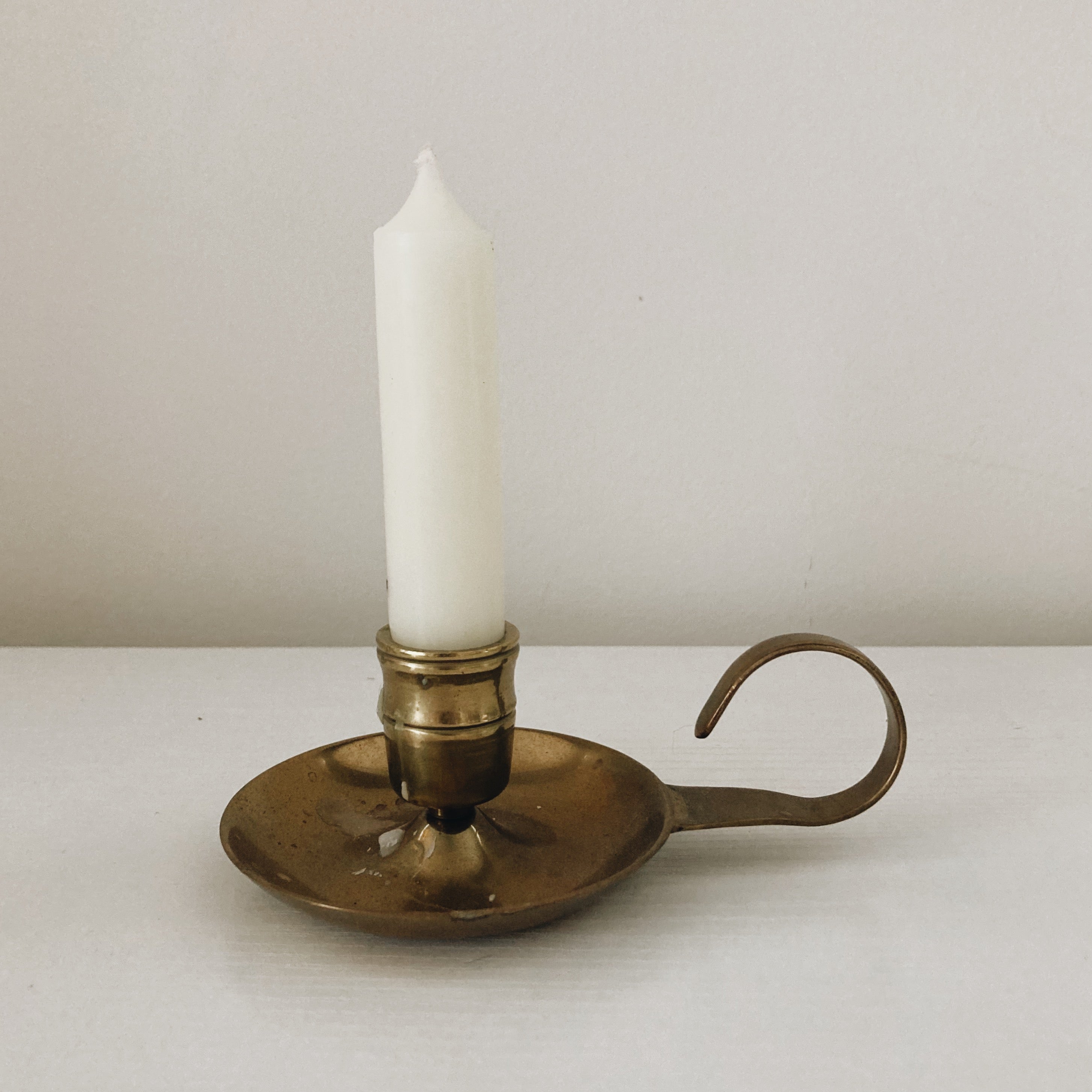 Nordic Vintage Brass Candlesticks - Classic Ambiance - Time-Honored Decor  from Apollo Box
