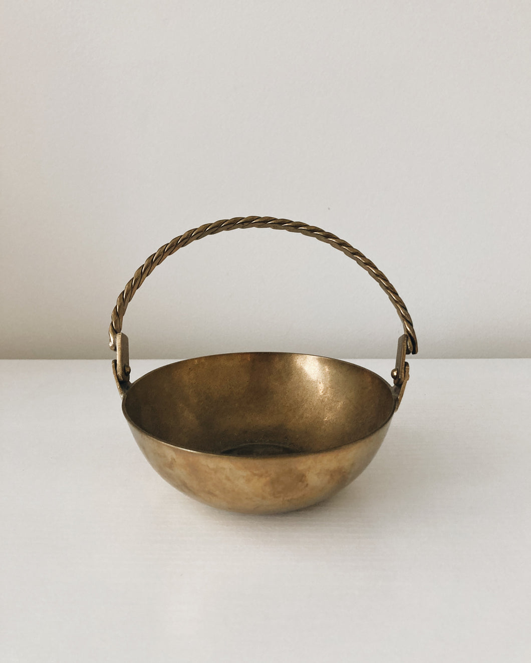 Brass Bowl with Handle